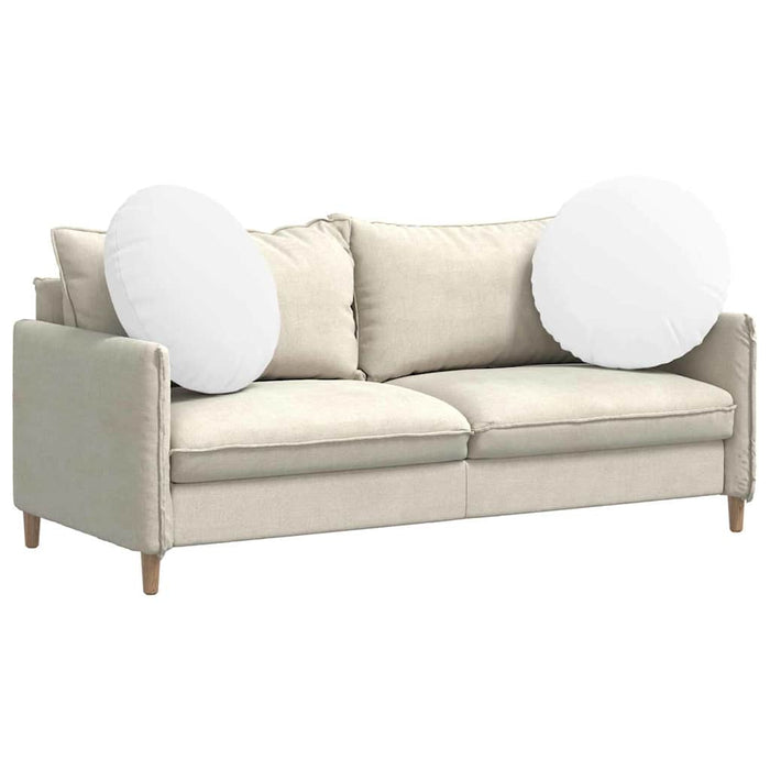 Cuscini per Seduta 2 pcs Bianco Ø80 x 29 cm Tessuto 42014242