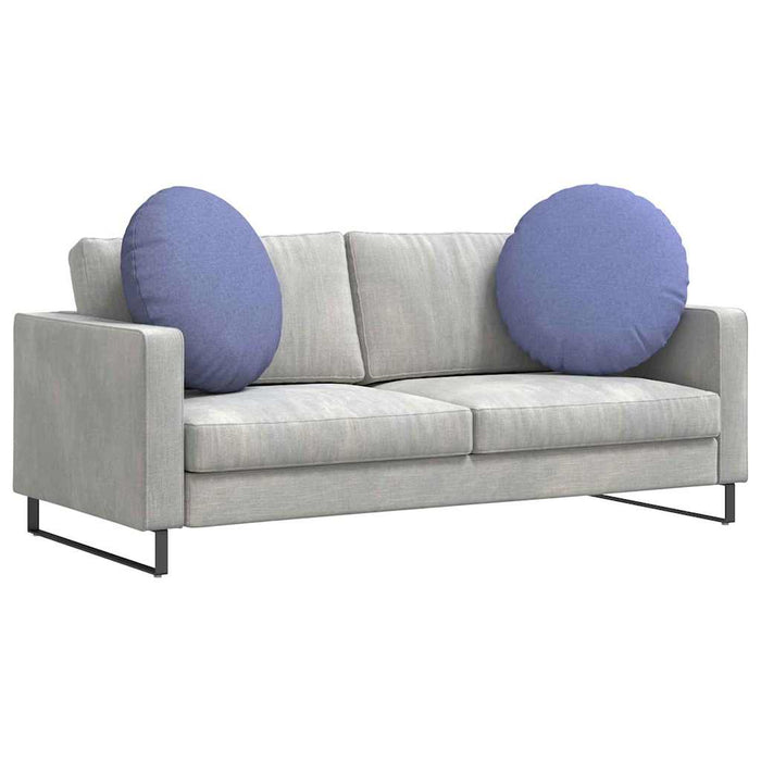 Cuscini per Seduta 2 pcs Blu jeans Ø80 x 29 cm Tessuto 42014245