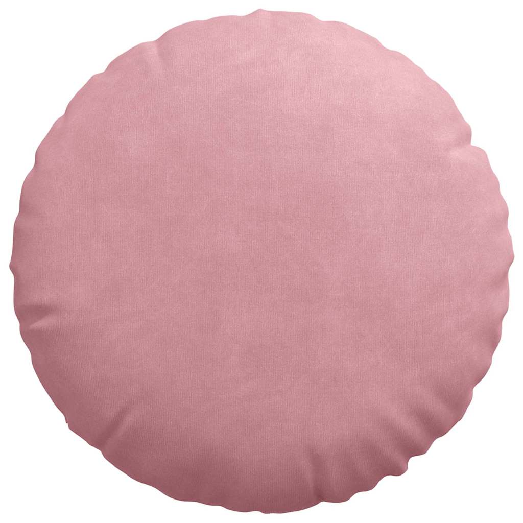 Cuscini per Seduta 2 pcs Rosa Ø80 x 29 cm Velluto 42014252
