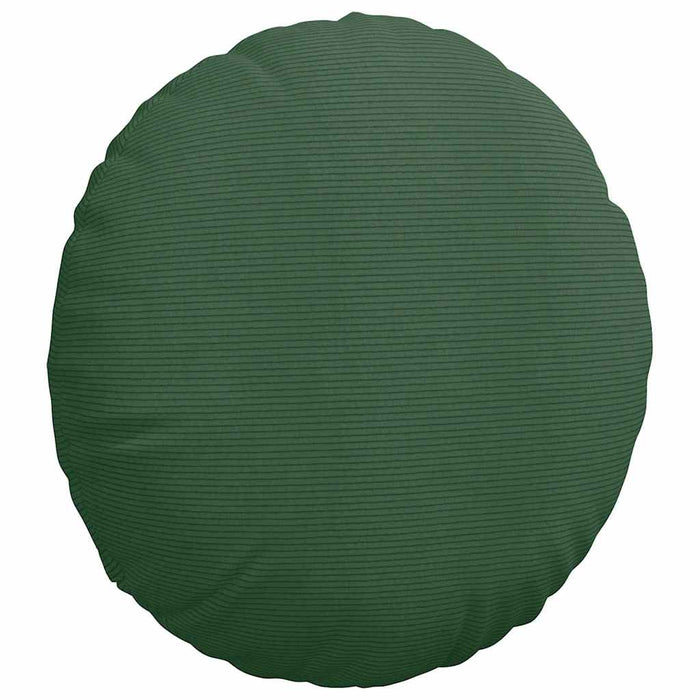 Cuscini per Seduta 2 pcs Verde Scuro Ø 80 cm Tessuto in Cords 42014265