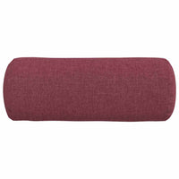 Cuscini a rullo 2 pcs Rosso Vino Ø 15 x 40 cm Tessuto 42014271