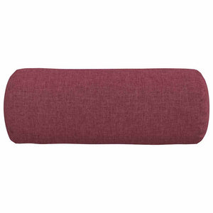 Cuscini a rullo 2 pcs Rosso Vino Ø 15 x 40 cm Tessuto 42014271