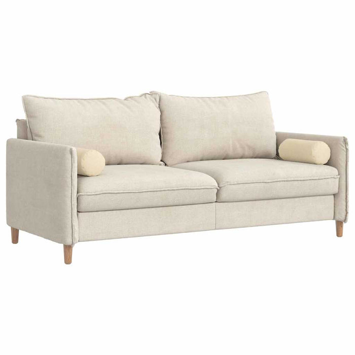 Cuscini a rullo 2 pcs Crema Ø 15 x 40 cm Tessuto 42014275