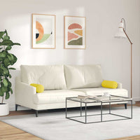 Cuscini a rullo 2 pcs Giallo Chiaro Ø 15 x 40 cm Tessuto 42014277