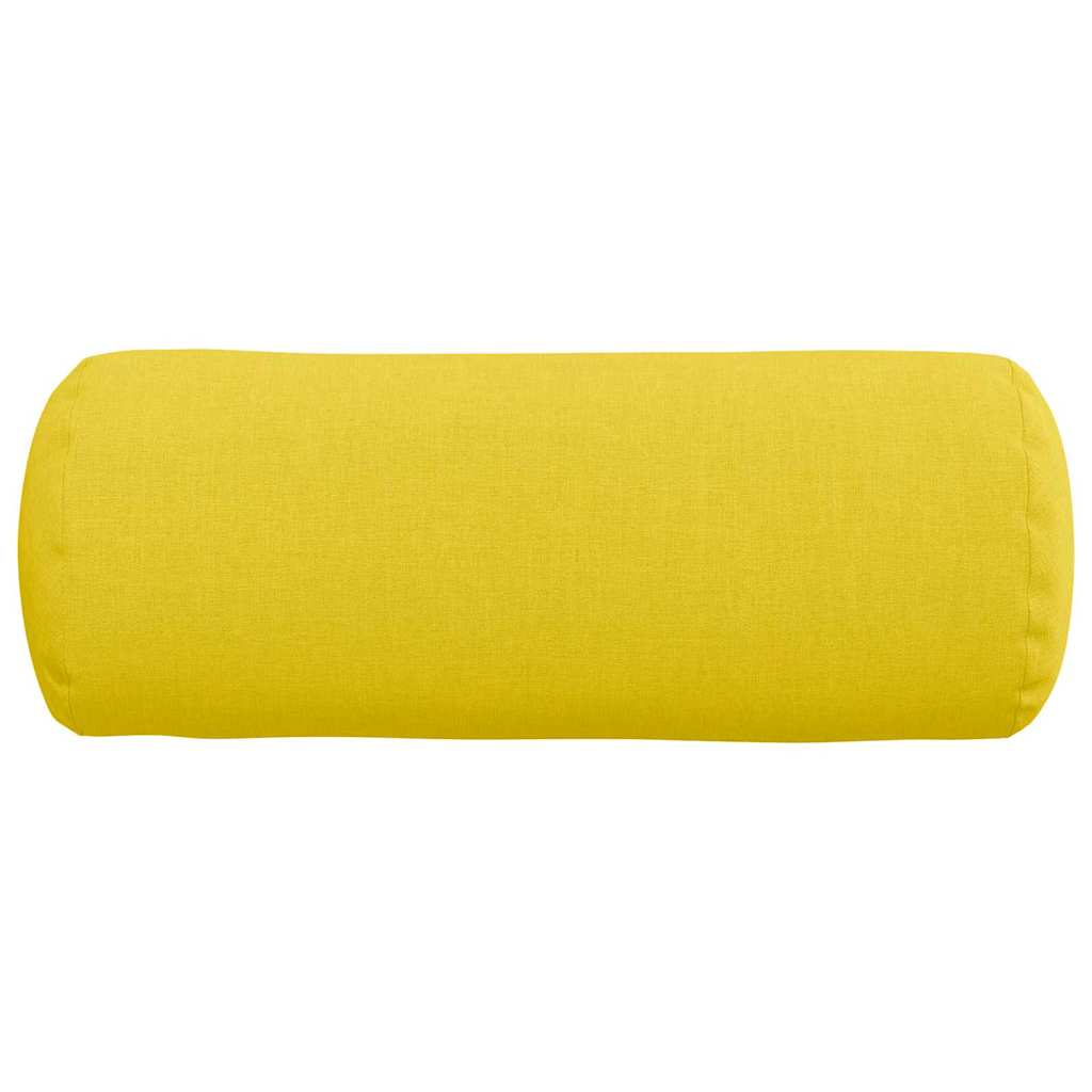Cuscini a rullo 2 pcs Giallo Chiaro Ø 15 x 40 cm Tessuto 42014277