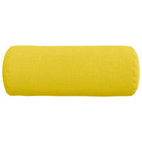 Cuscini a rullo 2 pcs Giallo Chiaro Ø 15 x 40 cm Tessuto 42014277