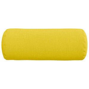 Cuscini a rullo 2 pcs Giallo Chiaro Ø 15 x 40 cm Tessuto 42014277