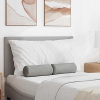 Cuscini a rullo 2 pcs Grigio Nuvola Ø 15 x 40 cm Tessuto 42014281