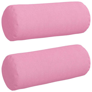 Cuscini a rullo 2 pcs Rosa Ø 15 x 40 cm Tessuto 42014283