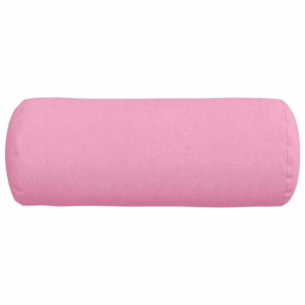 Cuscini a rullo 2 pcs Rosa Ø 15 x 40 cm Tessuto 42014283