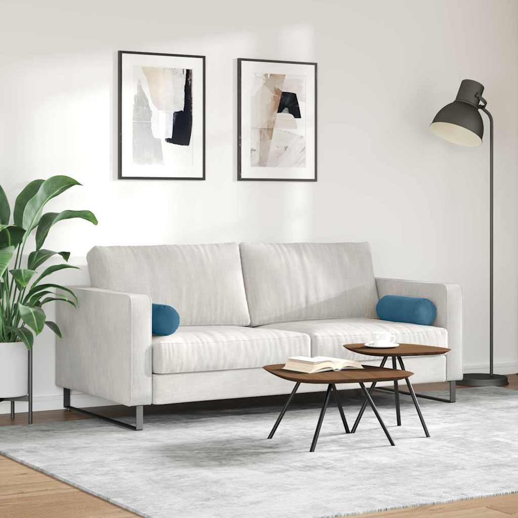 Cuscini a rullo 2 pcs Blu Ø 15 x 40 cm Tessuto in Cords 42014284