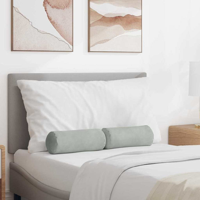 Cuscini a rullo 2 pcs Grigio chiaro Ø 15 x 40 cm 42014285