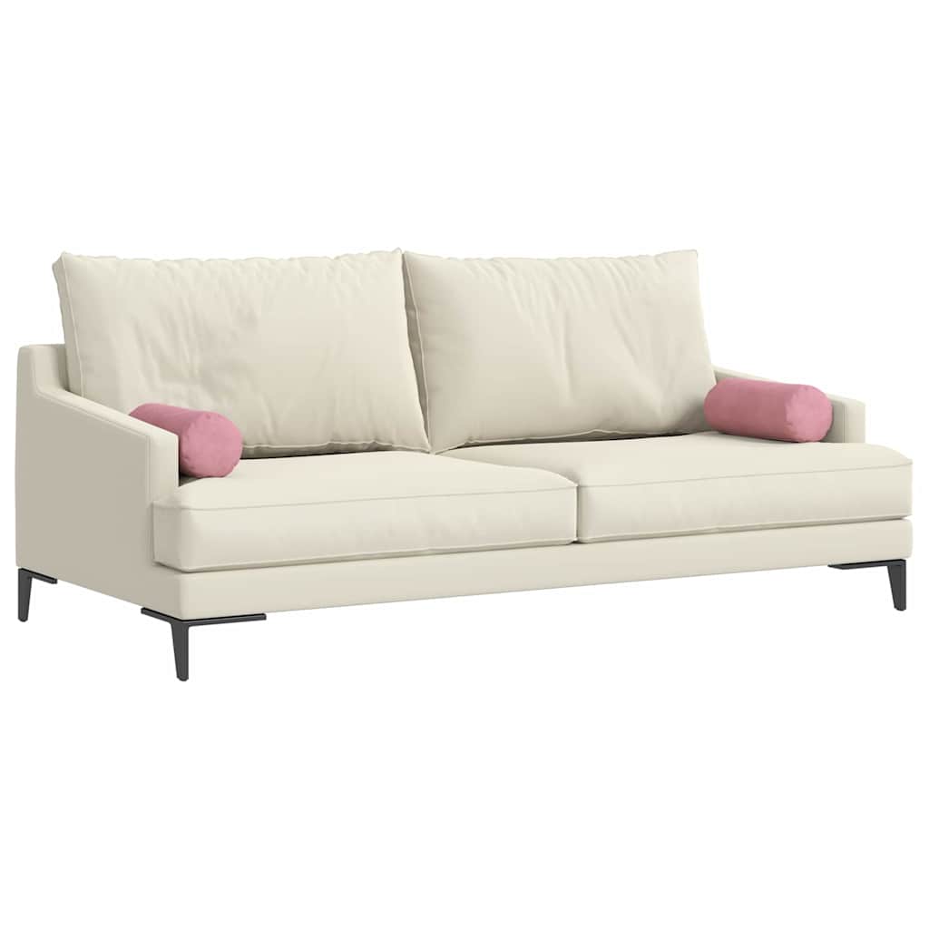 Cuscini a rullo 2 pcs Rosa Ø 15 x 40 cm Tessuto in Cords 42014289