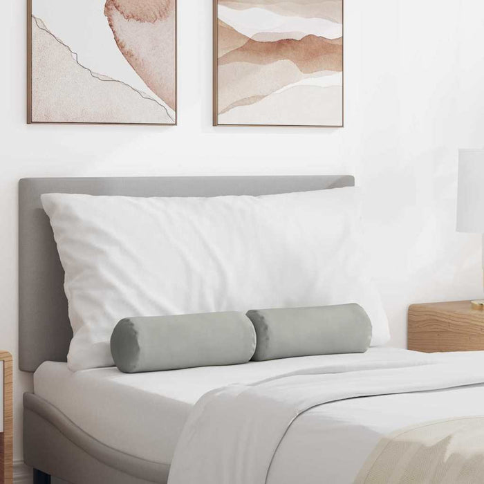 Cuscini a rullo 2 pcs Grigio chiaro Ø 15 x 40 cm 42014298