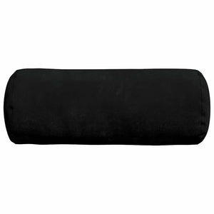 Cuscini a rullo 2 pcs Nero Ø 15 x 40 cm Tessuto in Microfibra 42014300