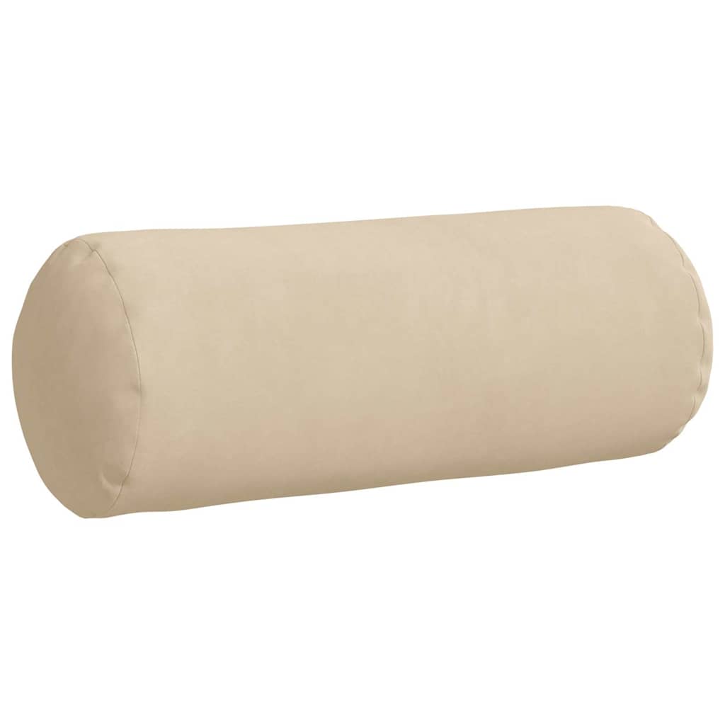 Cuscini a rullo 2 pcs Crema Ø 15 x 40 cm Tessuto in Microfibra 42014301