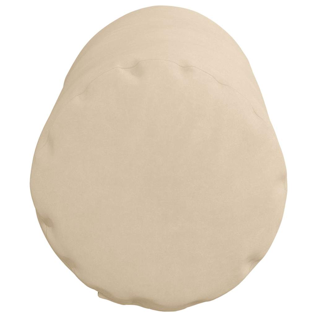 Cuscini a rullo 2 pcs Crema Ø 15 x 40 cm Tessuto in Microfibra 42014301