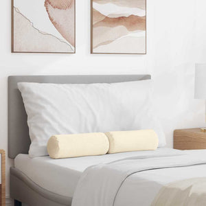 Cuscini a rullo 2 pcs Crema Ø 15 x 40 cm Tessuto in Cords 42014305