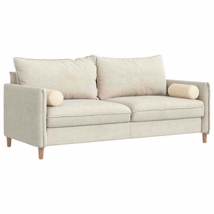 Cuscini a rullo 2 pcs Crema Ø 15 x 40 cm Tessuto in Cords 42014305