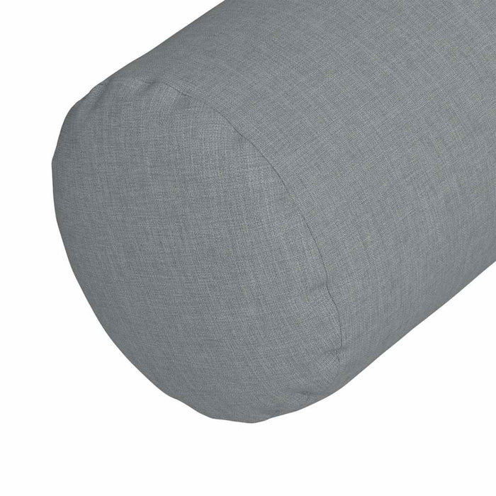 Cuscini a rullo 2 pcs Grigio chiaro Ø 25 x 70 cm Tessuto 42014311