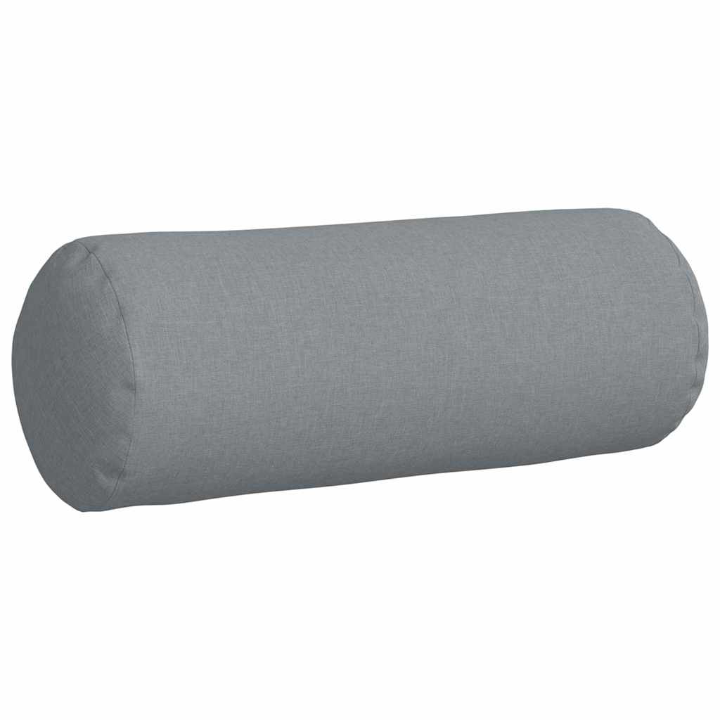Cuscini a rullo 2 pcs Grigio chiaro Ø 25 x 70 cm Tessuto 42014311