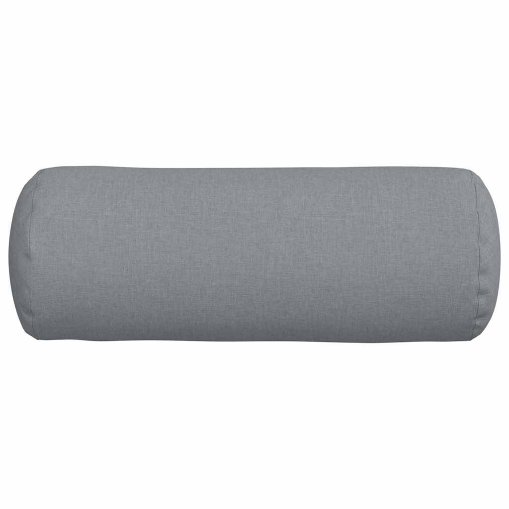 Cuscini a rullo 2 pcs Grigio chiaro Ø 25 x 70 cm Tessuto 42014311