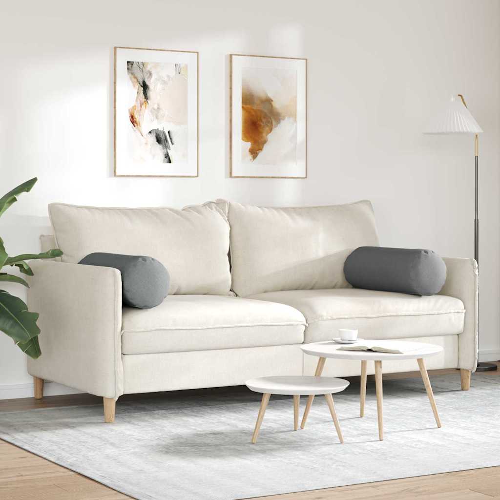 Cuscini a rullo 2 pcs Grigio scuro Ø 25 x 70 cm Tessuto 42014312