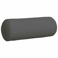 Cuscini a rullo 2 pcs Grigio scuro Ø 25 x 70 cm Tessuto 42014312