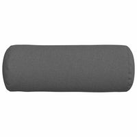 Cuscini a rullo 2 pcs Grigio scuro Ø 25 x 70 cm Tessuto 42014312