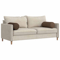 Cuscini a rullo 2 pcs Marrone Ø 25 x 70 cm Tessuto 42014315