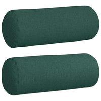 Cuscini a rullo 2 pcs Verde Scuro Ø 25 x 70 cm Tessuto 42014316