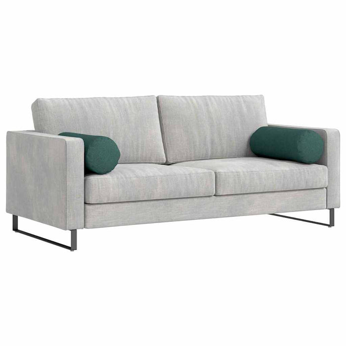 Cuscini a rullo 2 pcs Verde Scuro Ø 25 x 70 cm Tessuto 42014316