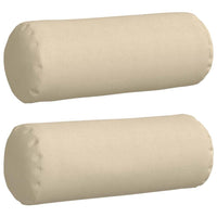 Cuscini a rullo 2 pcs Crema Ø 25 x 70 cm Tessuto 42014318