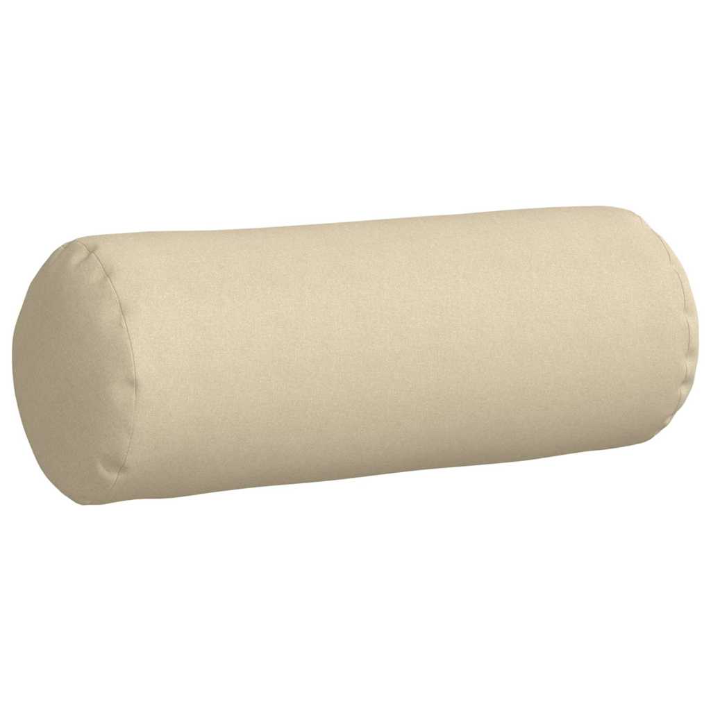 Cuscini a rullo 2 pcs Crema Ø 25 x 70 cm Tessuto 42014318