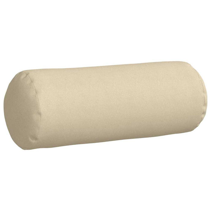 Cuscini a rullo 2 pcs Crema Ø 25 x 70 cm Tessuto 42014318