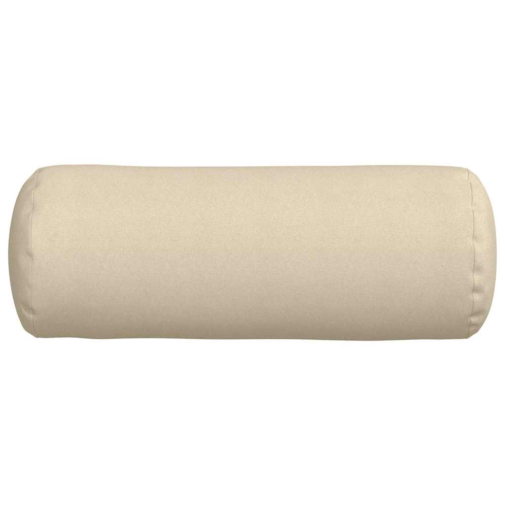 Cuscini a rullo 2 pcs Crema Ø 25 x 70 cm Tessuto 42014318
