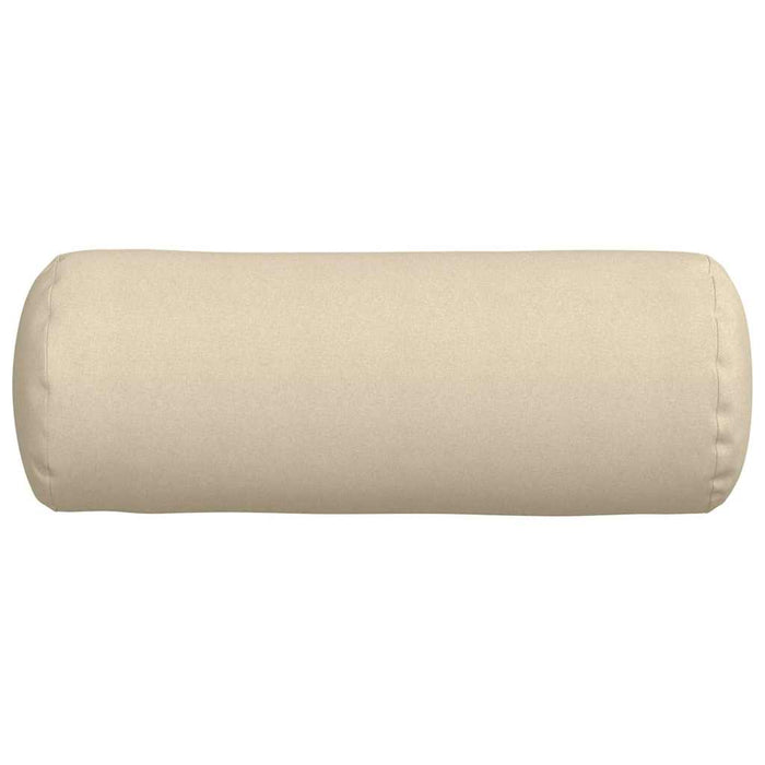 Cuscini a rullo 2 pcs Crema Ø 25 x 70 cm Tessuto 42014318