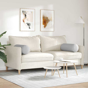 Cuscini a rullo 2 pcs Grigio Nuvola Ø 25 x 70 cm Tessuto 42014324