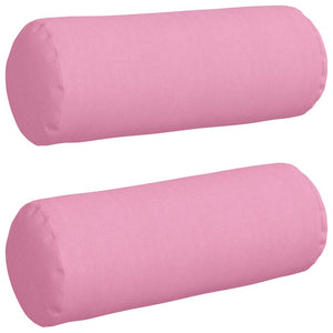 Cuscini a rullo 2 pcs Rosa Ø 25 x 70 cm Tessuto 42014326