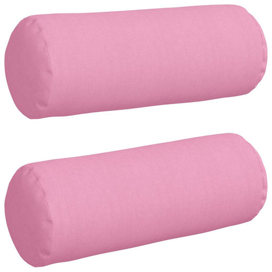 Cuscini a rullo 2 pcs Rosa Ø 25 x 70 cm Tessuto 42014326