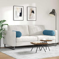 Cuscini a rullo 2 pcs Blu Ø 25 x 70 cm Tessuto in Cords 42014327