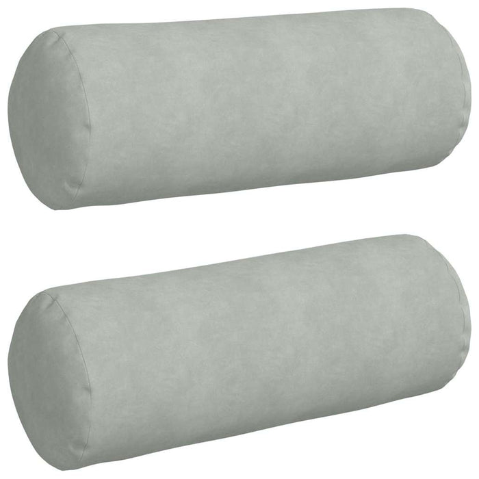 Cuscini a rullo 2 pcs Grigio chiaro Ø 25 x 70 cm 42014328