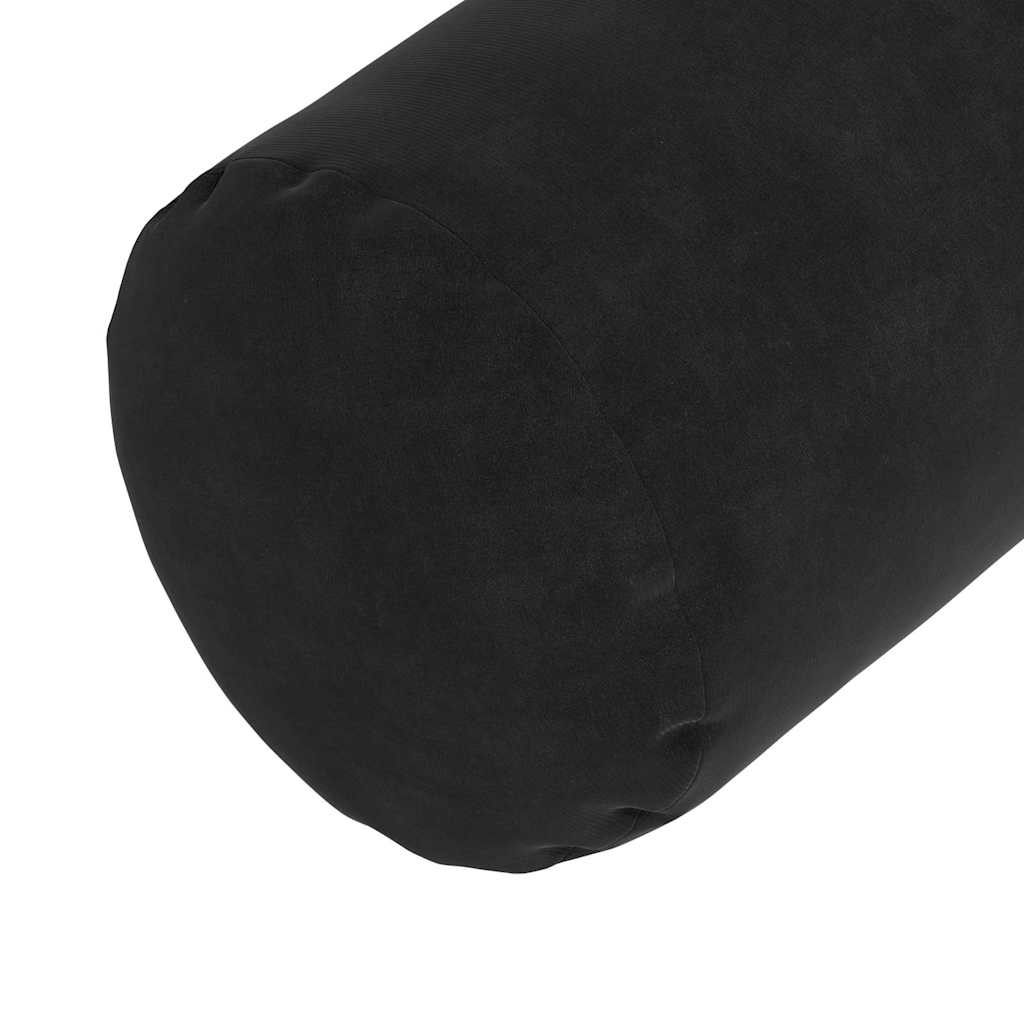 Cuscini a rullo 2 pcs Nero Ø 25 x 70 cm Tessuto in Cords 42014334