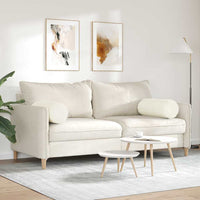 Cuscini a rullo 2 pcs Crema Ø 25 x 70 cm Tessuto in Cords 42014337