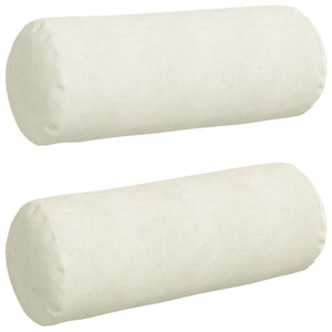Cuscini a rullo 2 pcs Crema Ø 25 x 70 cm Tessuto in Cords 42014337