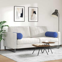 Cuscini a rullo 2 pcs Blu Polizia Ø 25 x 70 cm Tessuto in Cords 42014339