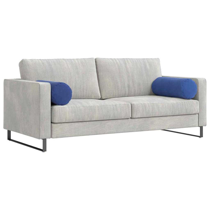 Cuscini a rullo 2 pcs Blu Polizia Ø 25 x 70 cm Tessuto in Cords 42014339