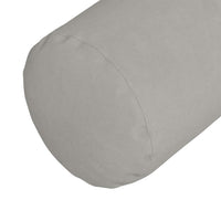 Cuscini a rullo 2 pcs Grigio chiaro Ø 25 x 70 cm 42014341