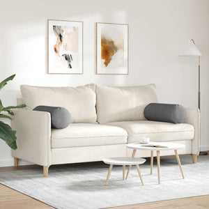 Cuscini a rullo 2 pcs Grigio scuro Ø 25 x 70 cm 42014347