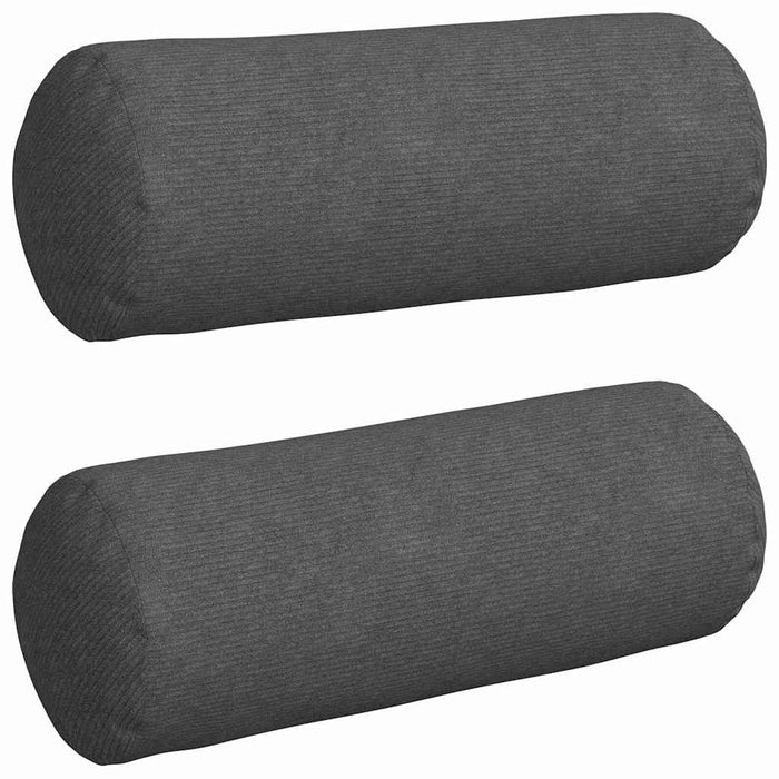Cuscini a rullo 2 pcs Grigio scuro Ø 25 x 70 cm 42014347